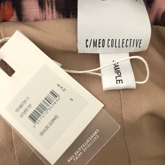 NEW Cameo Collective Actuate Leopard Tie Top S 234 - Picture 6 of 8